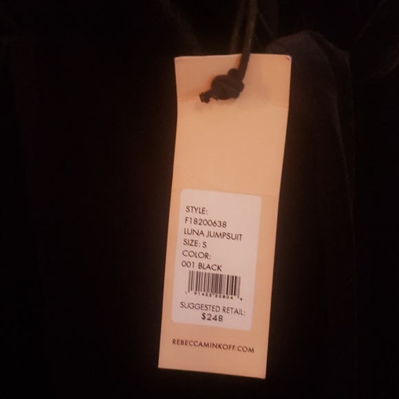Rebecca Minkoff Jumpsuit Black Velvet - Picture 8 of 8